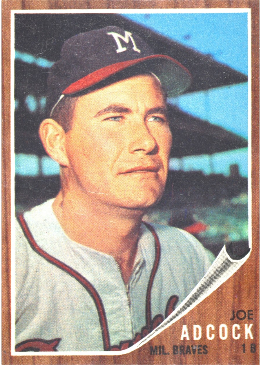 1962 Topps #265 Joe Adcock, Milwaukee Braves