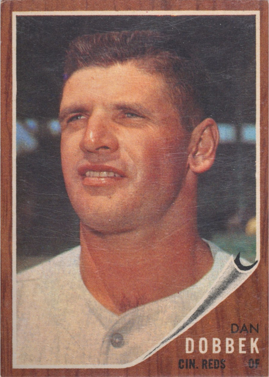 1962 Topps #267 Dan Dobbek, Cincinnati Reds