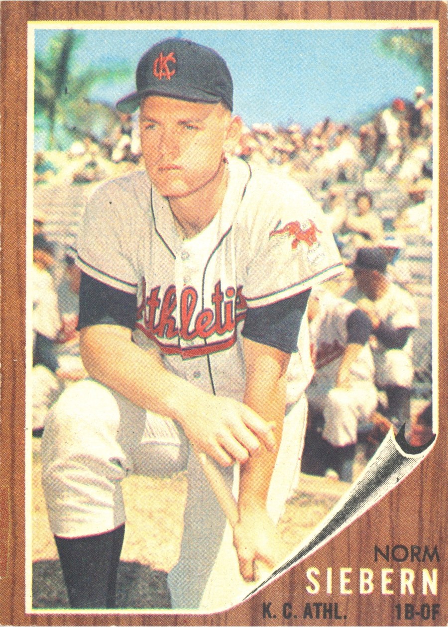 1962 Topps #275 Norm Siebern, Kansas City Athletics