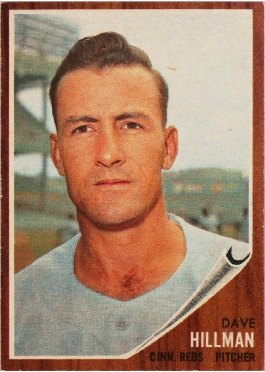 1962 Topps #282 Dave Hillman, Cincinnati Reds