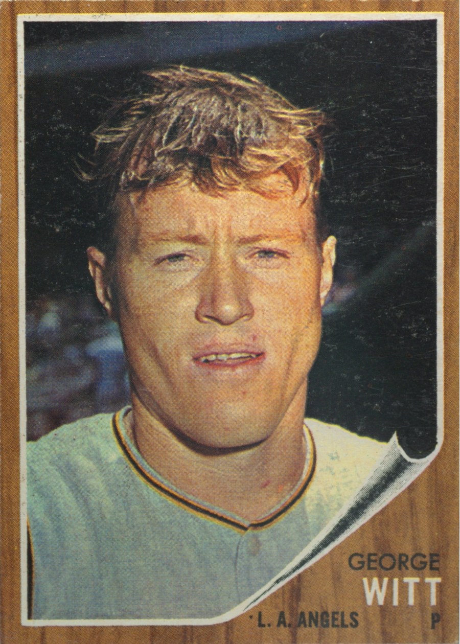 1962 Topps #287 George Witt, Los Angeles Angels