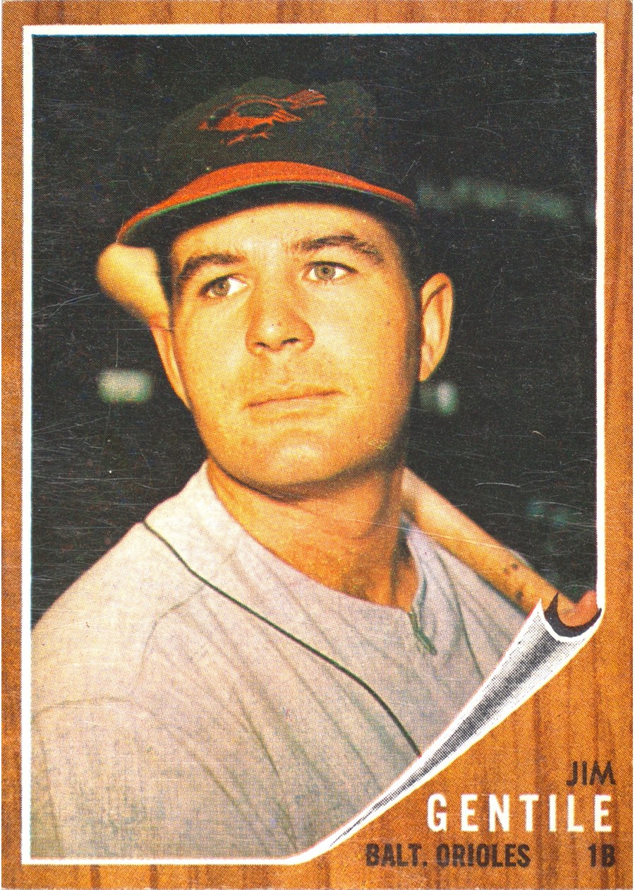 1962 Topps #290 Jim Gentile, Baltimore Orioles
