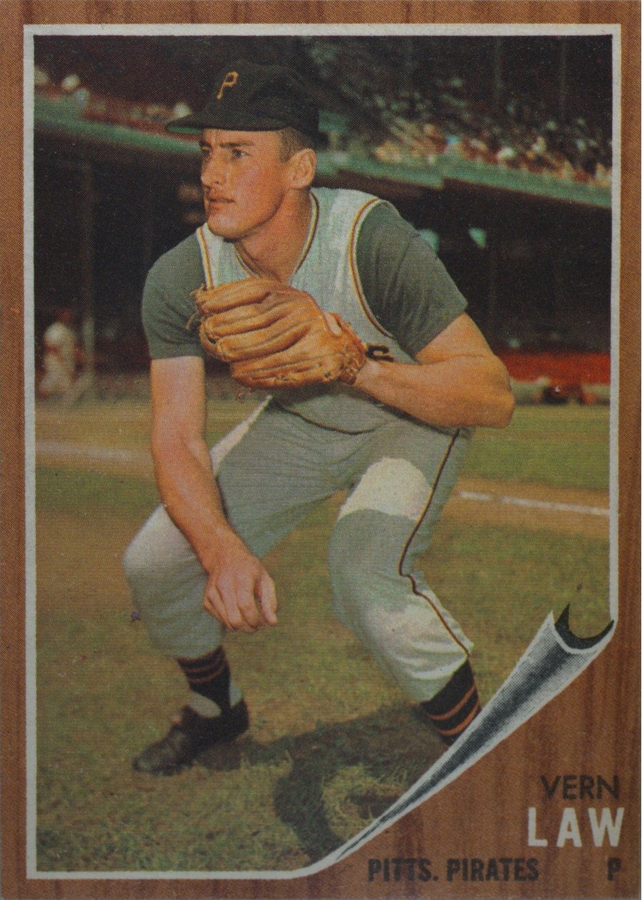 1962 Topps #295 Vern Law, Pittsburgh Pirates
