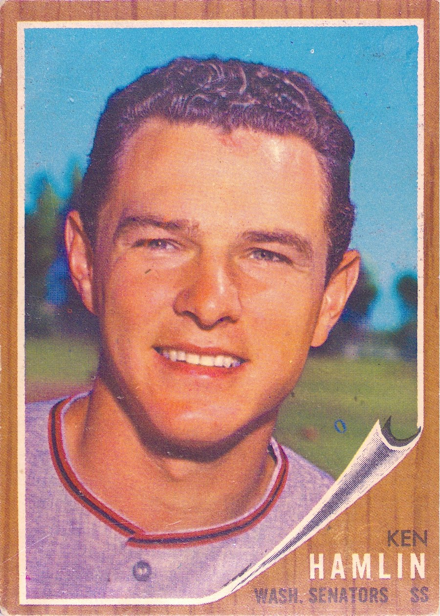 1962 Topps #296 Ken Hamlin, Washington Senators