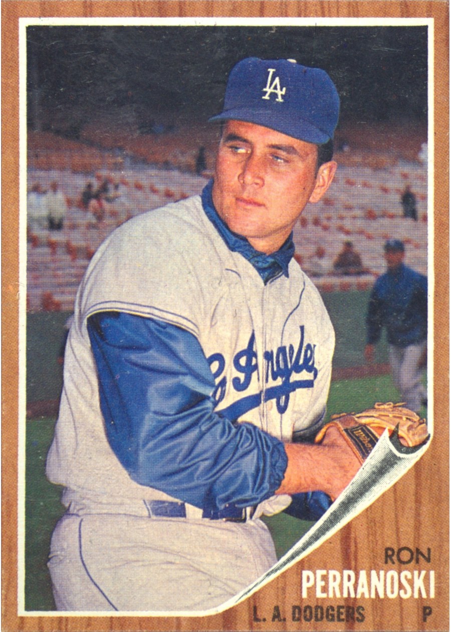 1962 Topps #297 Ron Perranoski, Los Angeles Dodgers