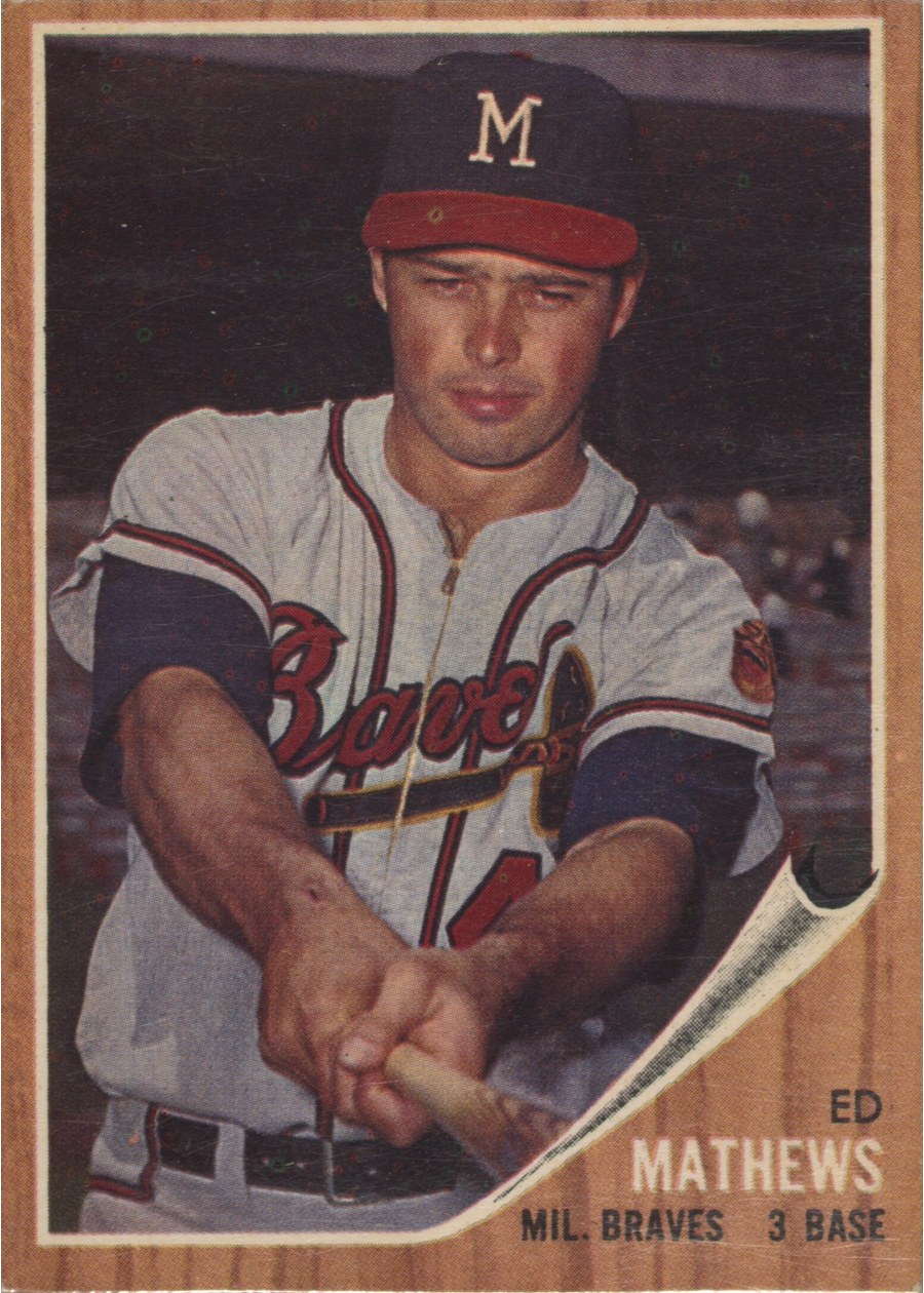 1962 Topps #30 Ed Mathews, Milwaukee Braves