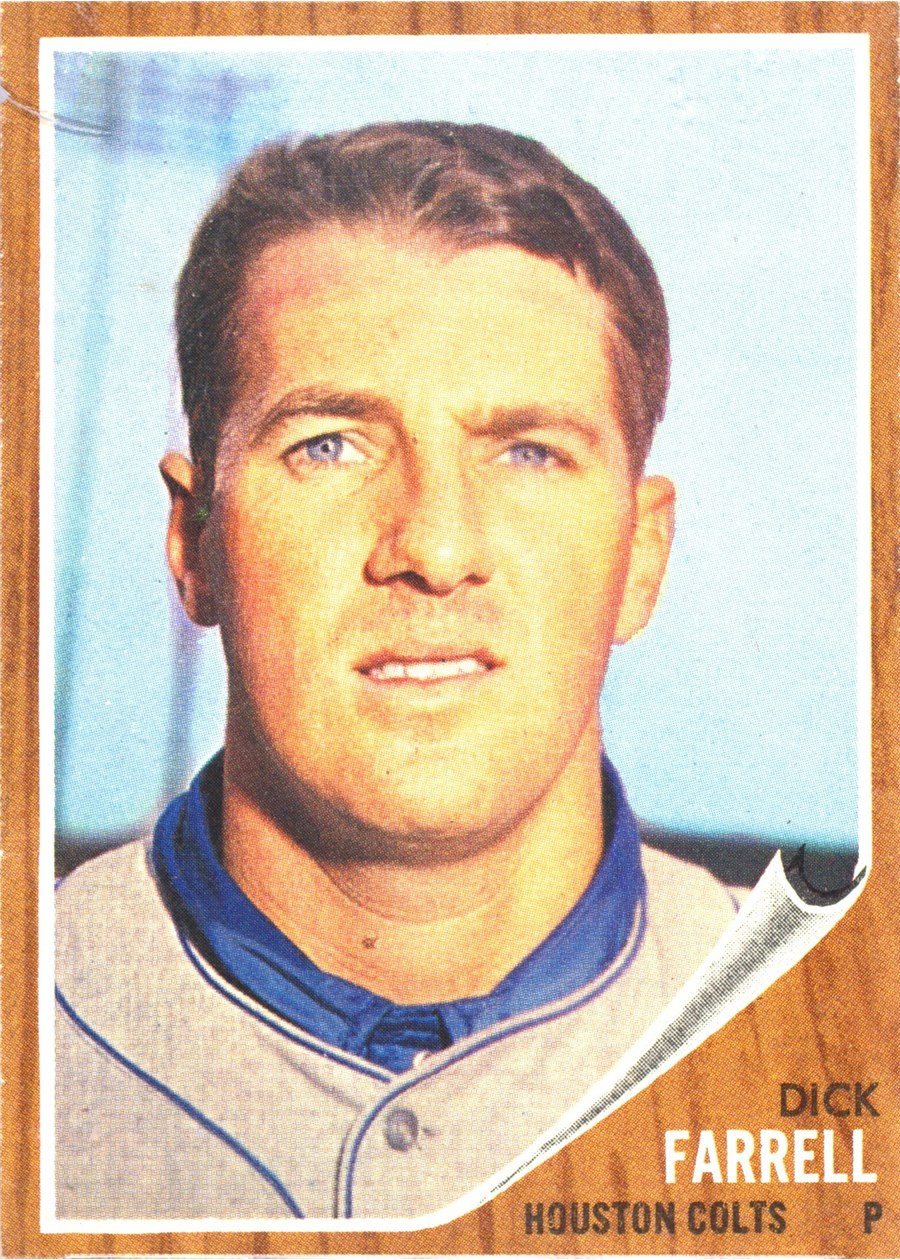 1962 Topps #304 Dick Farrell, Houston Colt .45's