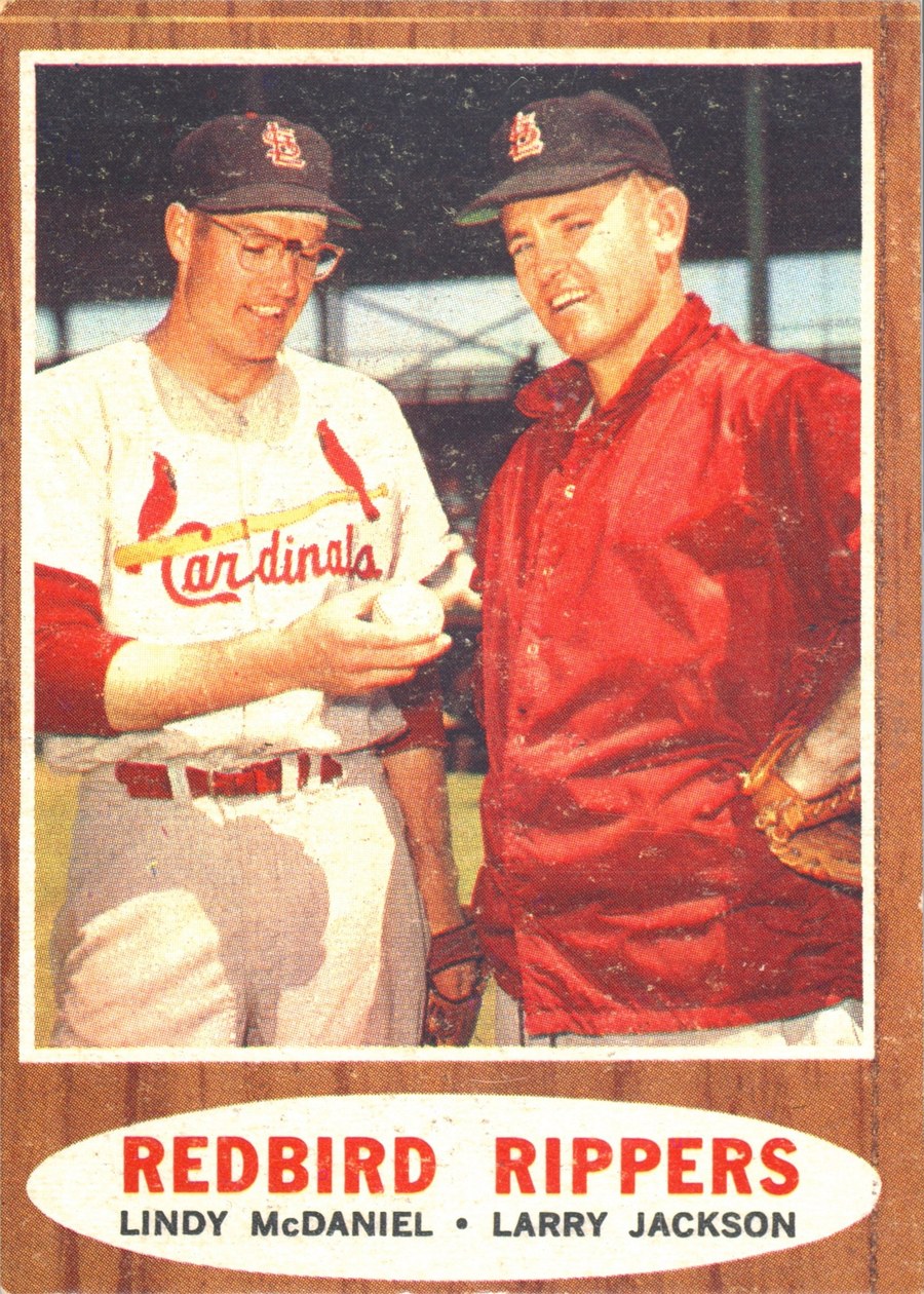 1962 Topps #306 Redbird Rippers, St. Louis Cardinals