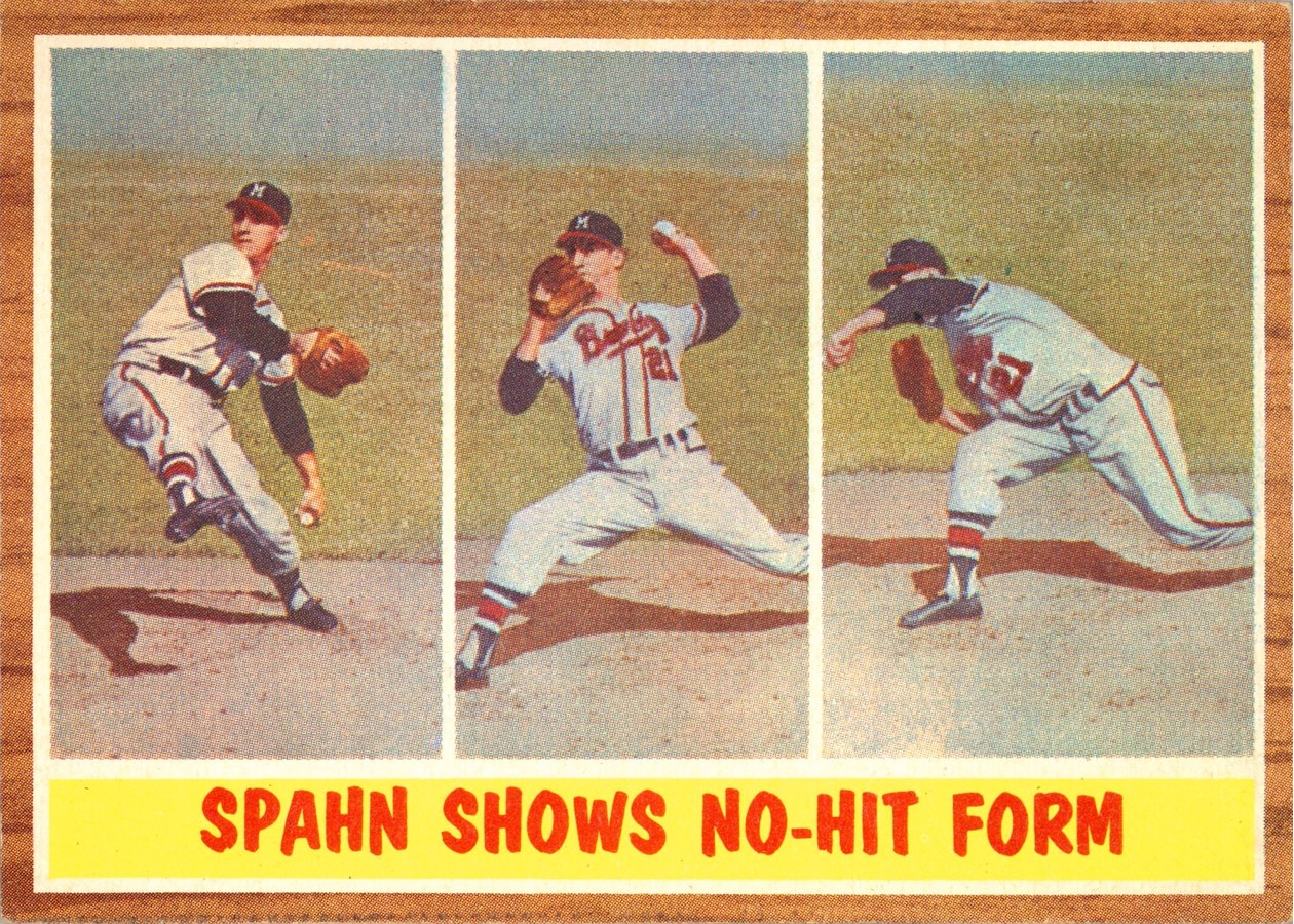 1962 Topps #312 Warren Spahn, Milwaukee Braves