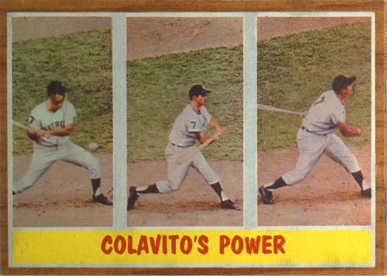 1962 Topps #314 Rocky Colavito, Detroit Tigers
