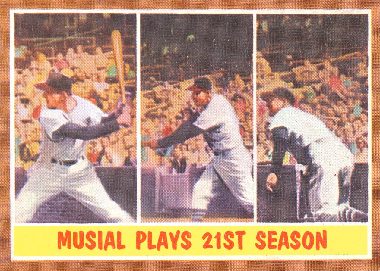 1962 Topps #317 Stan Musial, St. Louis Cardinals
