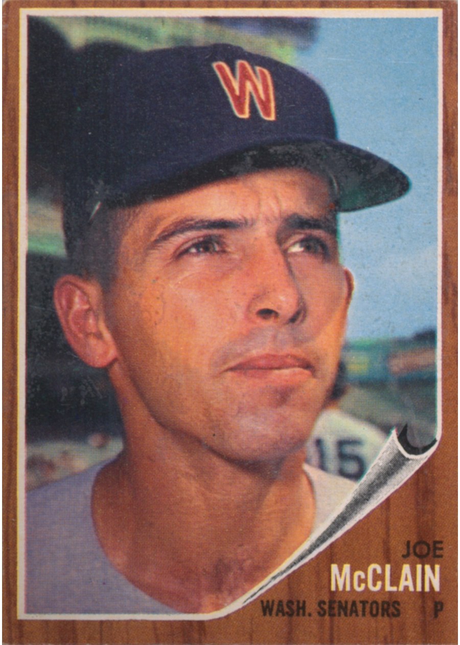 1962 Topps #324 Joe McClain, Washington Senators