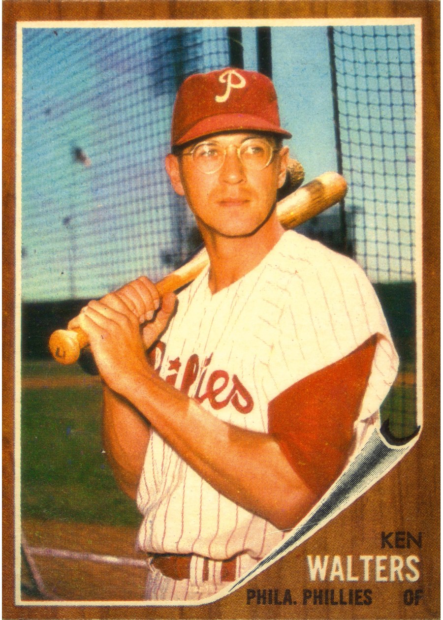 1962 Topps #328 Ken Walters, Philadelphia Phillies