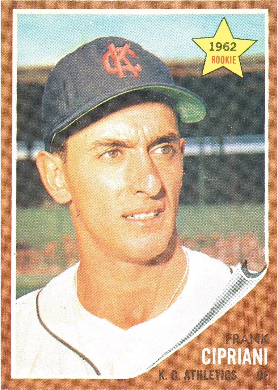 1962 Topps #333 Frank Cipriani, Kansas City Athletics