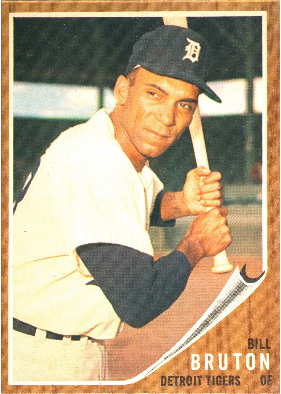 1962 Topps #335 Bill Bruton, Detroit Tigers