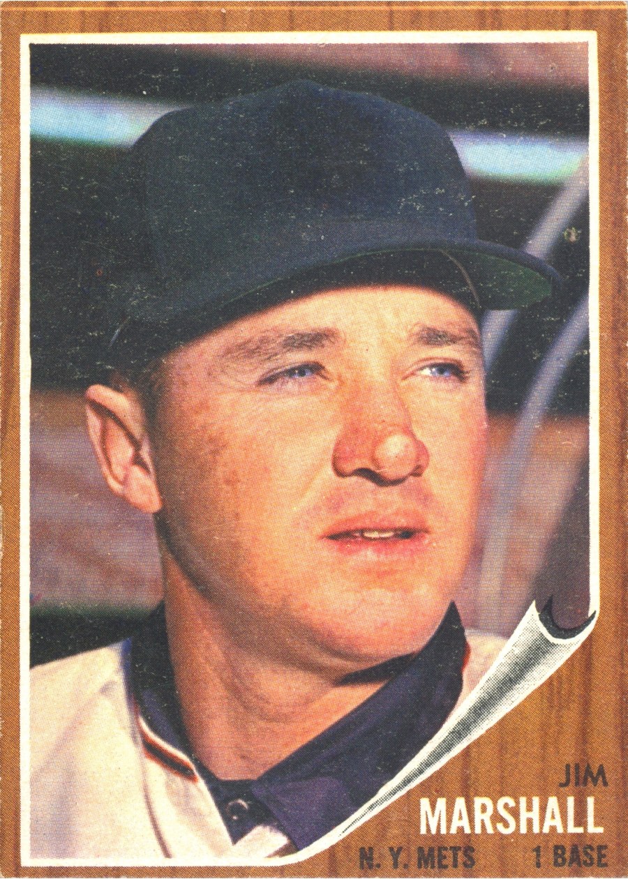 1962 Topps #337 Jim Marshall, New York Mets