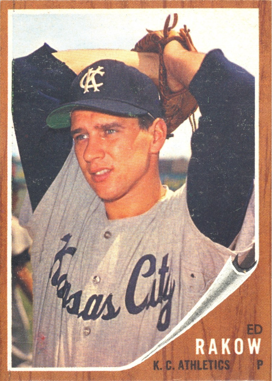 1962 Topps #342 Ed Rakow, Kansas City Athletics