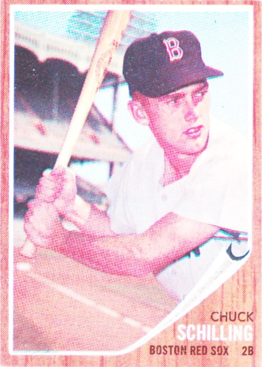 1962 Topps #345 Chuck Schilling, Boston Red Sox
