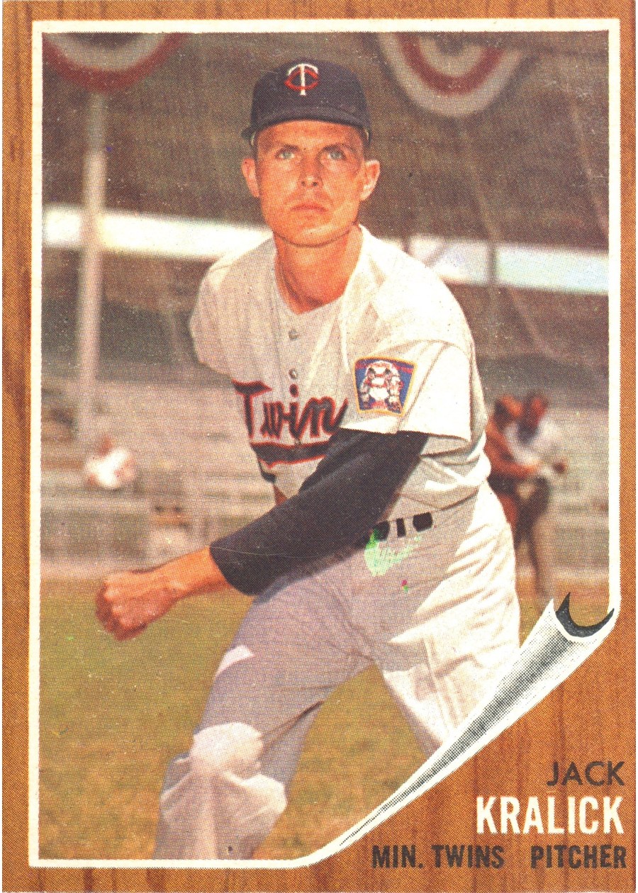 1962 Topps #346 Jack Kralick, Minnesota Twins