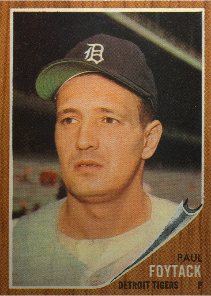 1962 Topps #349 Paul Foytack, Detroit Tigers