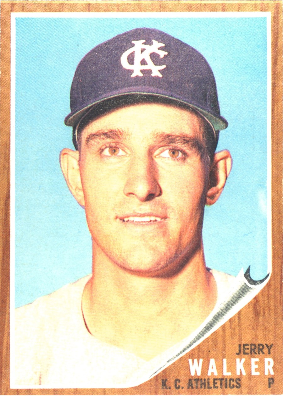 1962 Topps #357 Jerry Walker, Kansas City Athletics