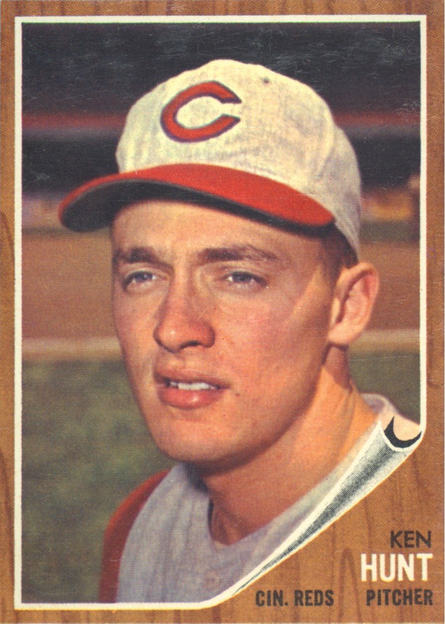 1962 Topps #364 Ken Hunt, Cincinnati Reds