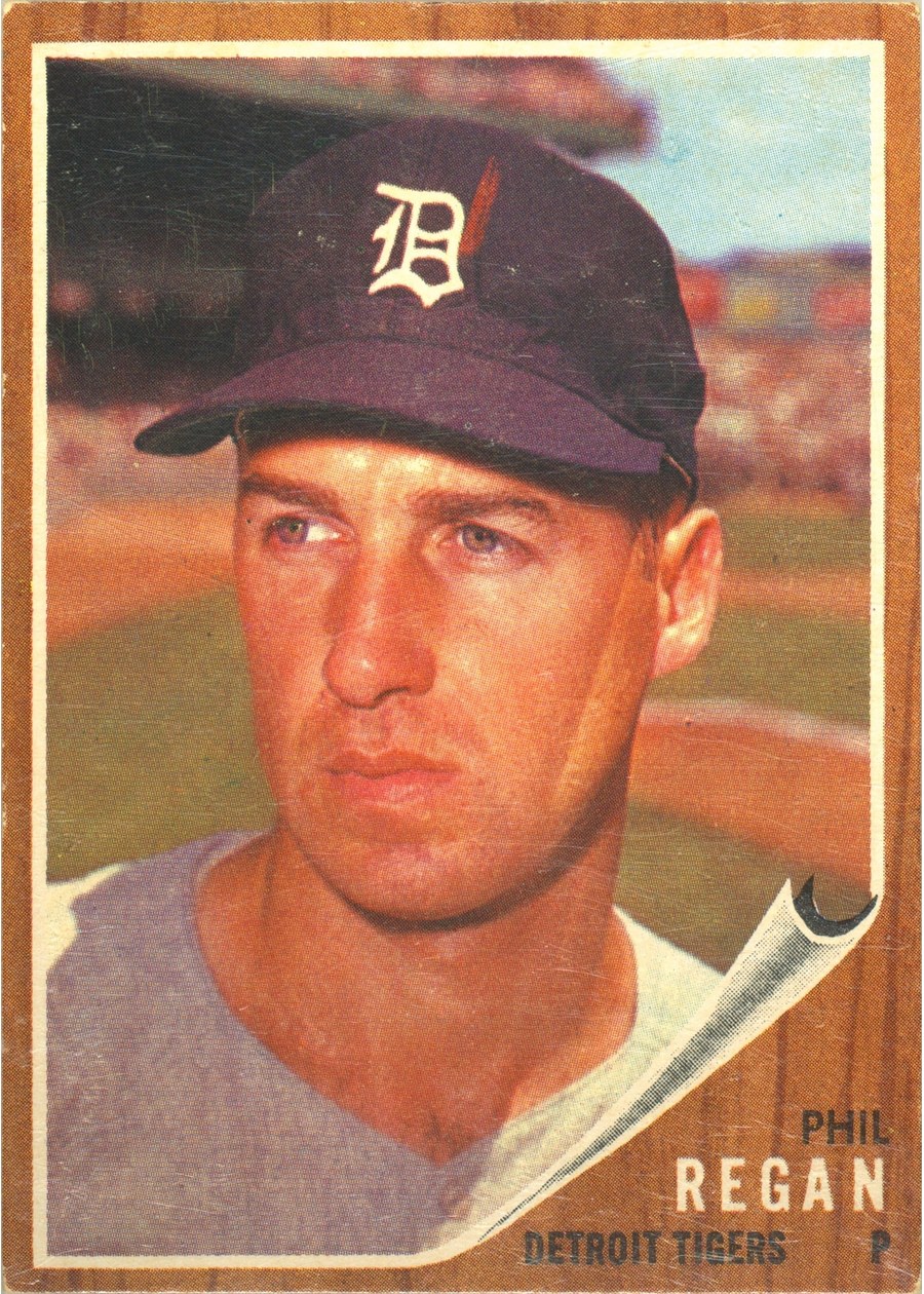 1962 Topps #366 Phil Regan, Detroit Tigers
