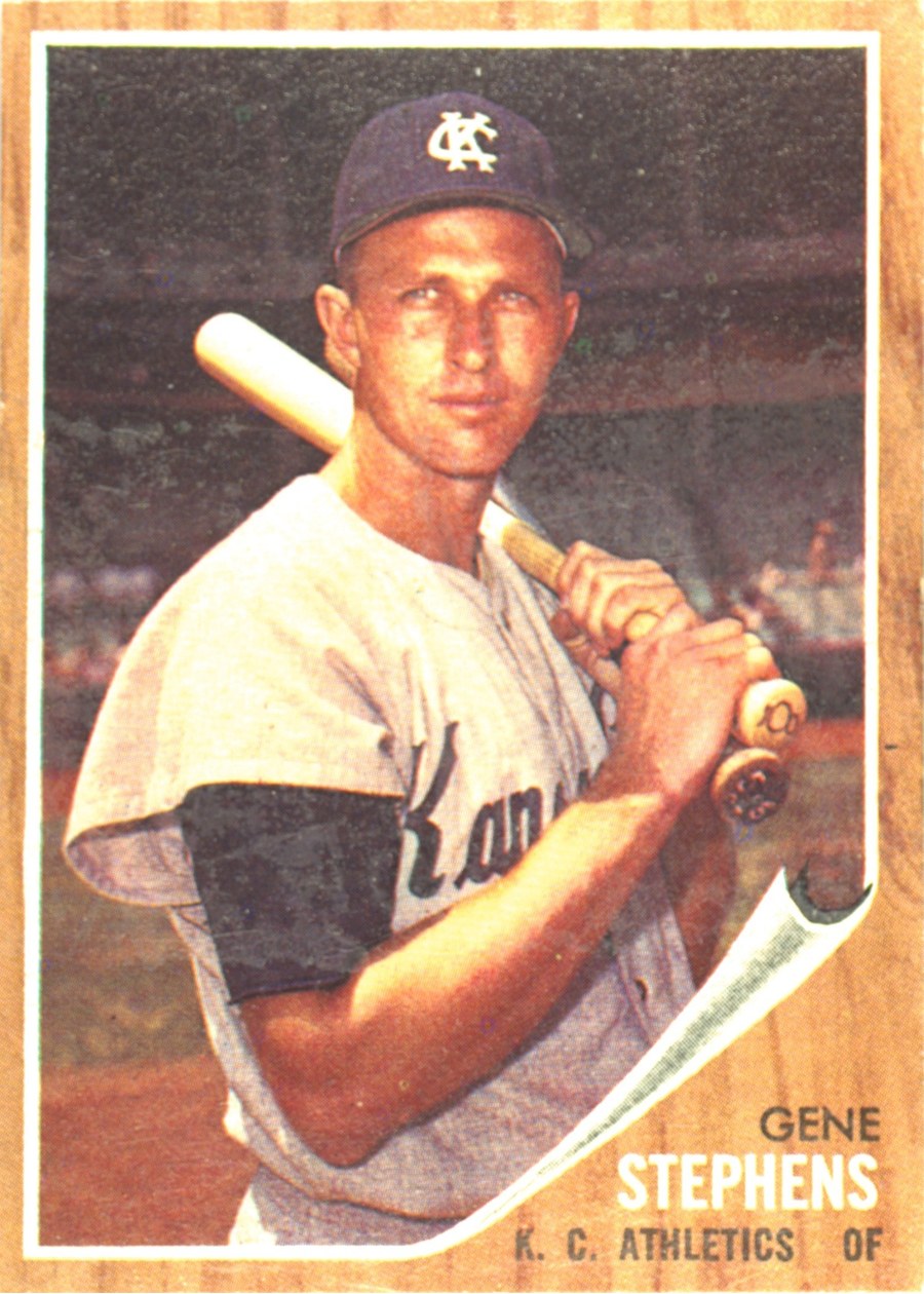1962 Topps #38 Gene Stephens, Kansas City Athletics