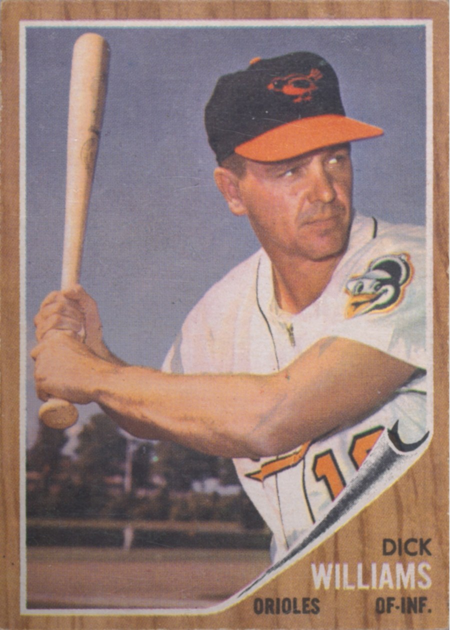 1962 Topps #382 Dick Williams, Baltimore Orioles