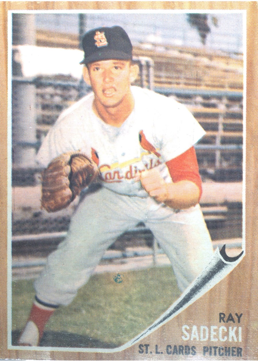1962 Topps #383 Ray Sadecki, St. Louis Cardinals