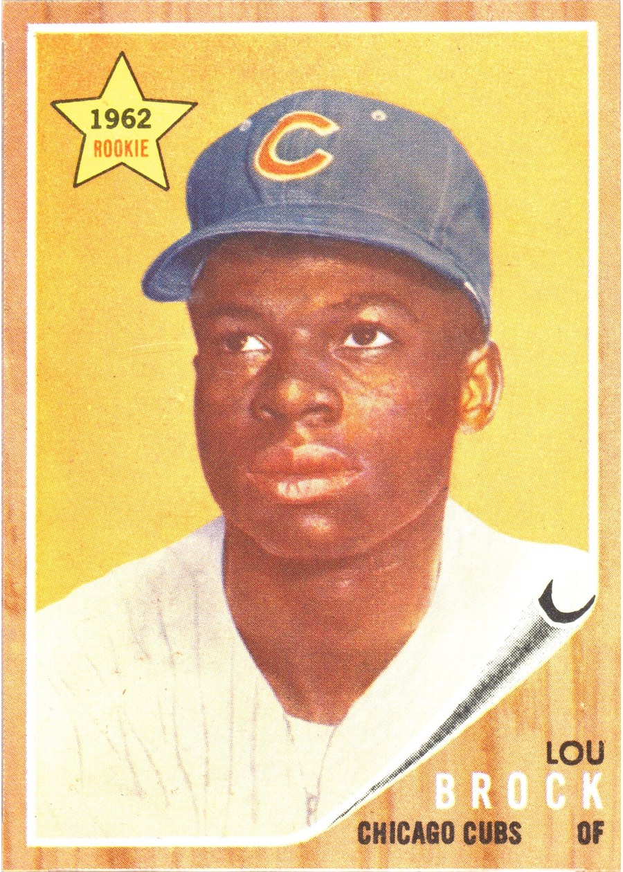 1962 Topps #387 Lou Brock, Chicago Cubs