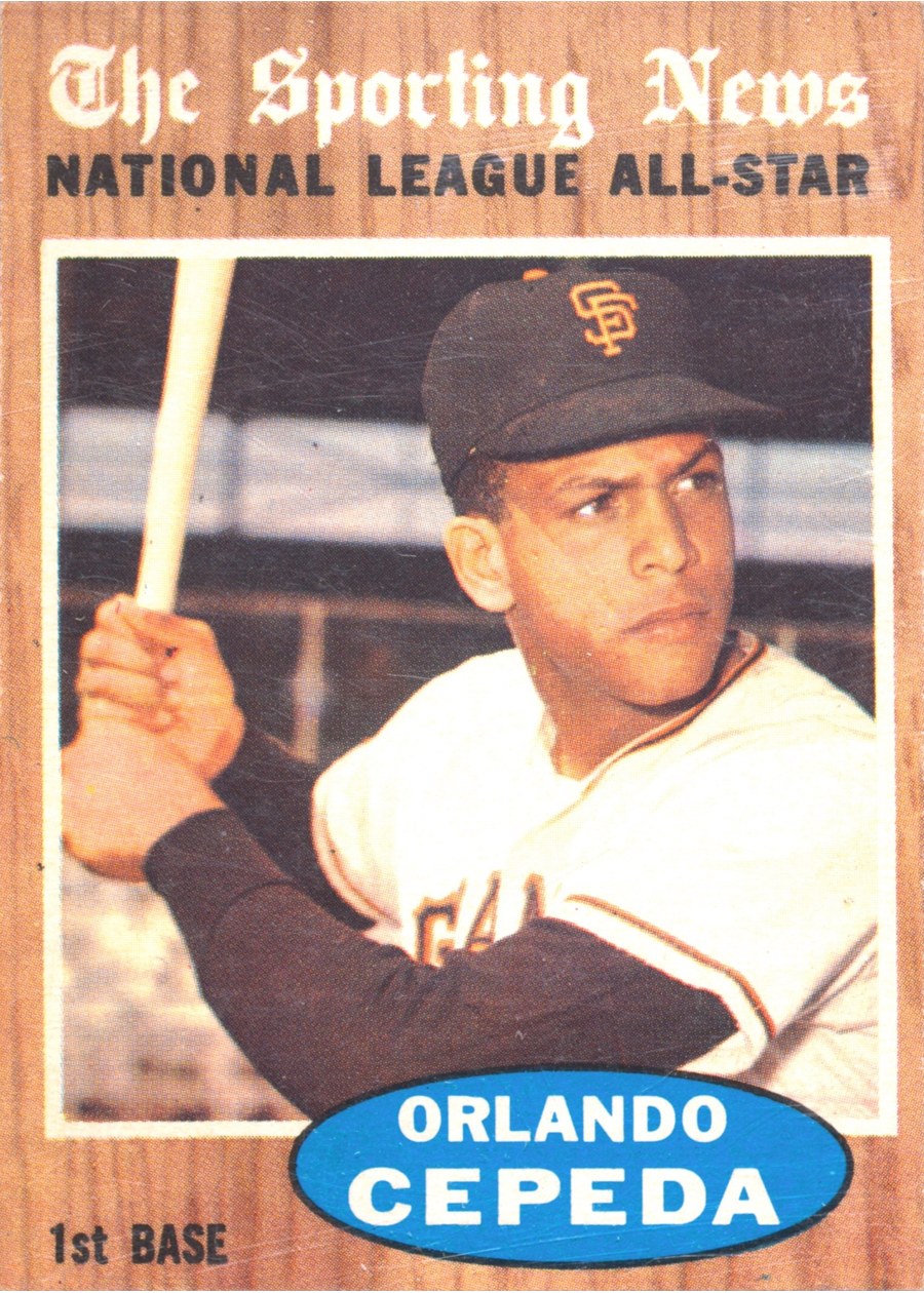 1962 Topps #390 Orlando Cepeda, San Francisco Giants