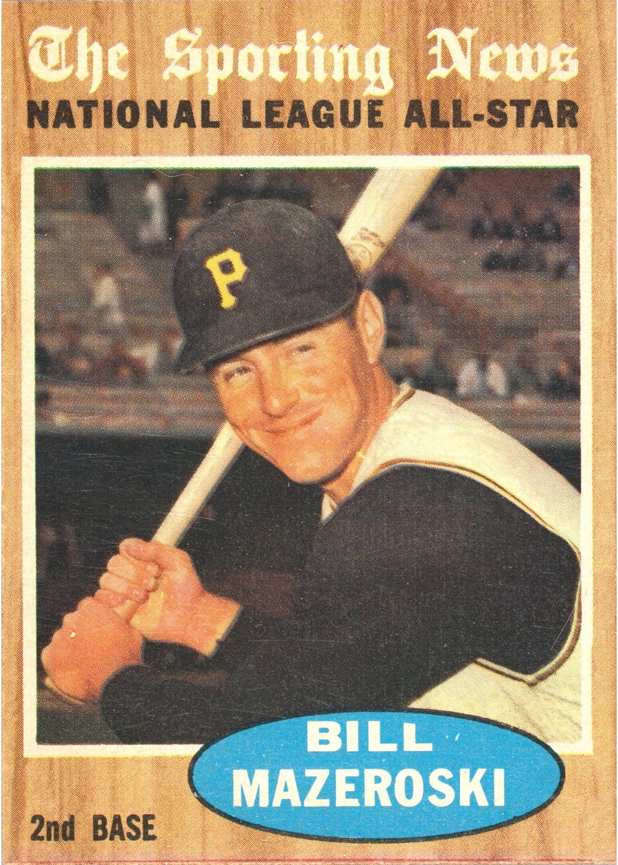 1962 Topps #391 Bill Mazeroski, Pittsburgh Pirates