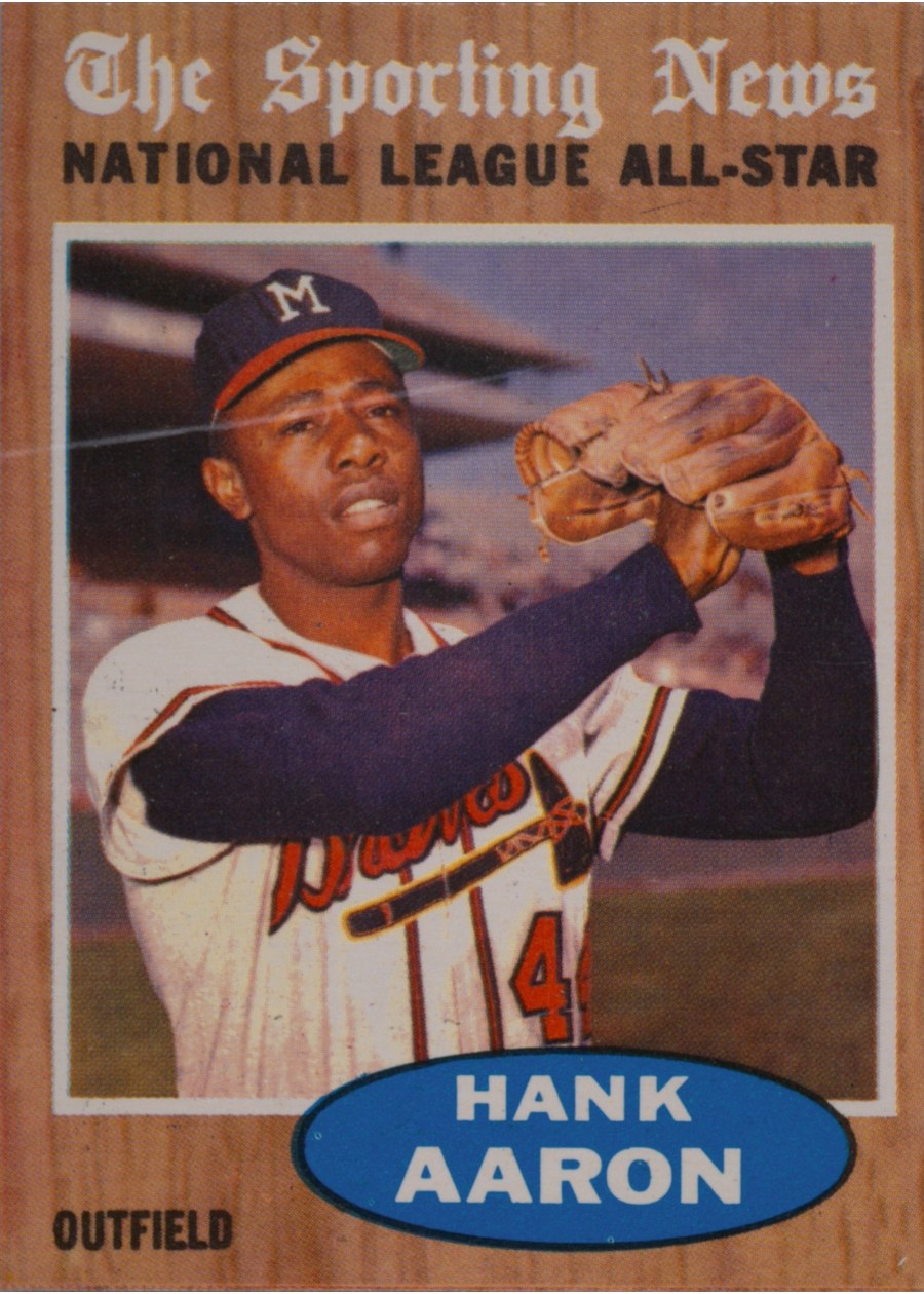 1962 Topps #394 Hank Aaron, Milwaukee Braves