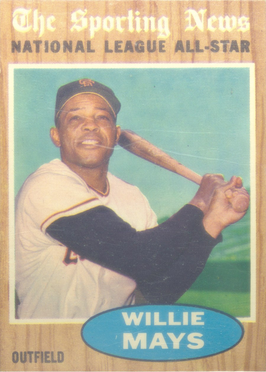 1962 Topps #395 Willie Mays, San Francisco Giants