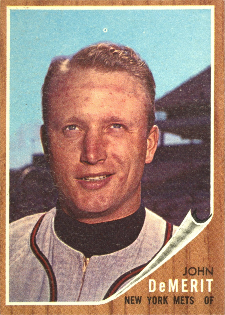 1962 Topps #4 John DeMerit, New York Mets