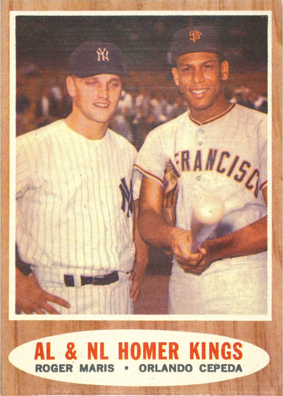 1962 Topps #401 AL & NL Homer Kings, New York Yankees / San Francisco Giants