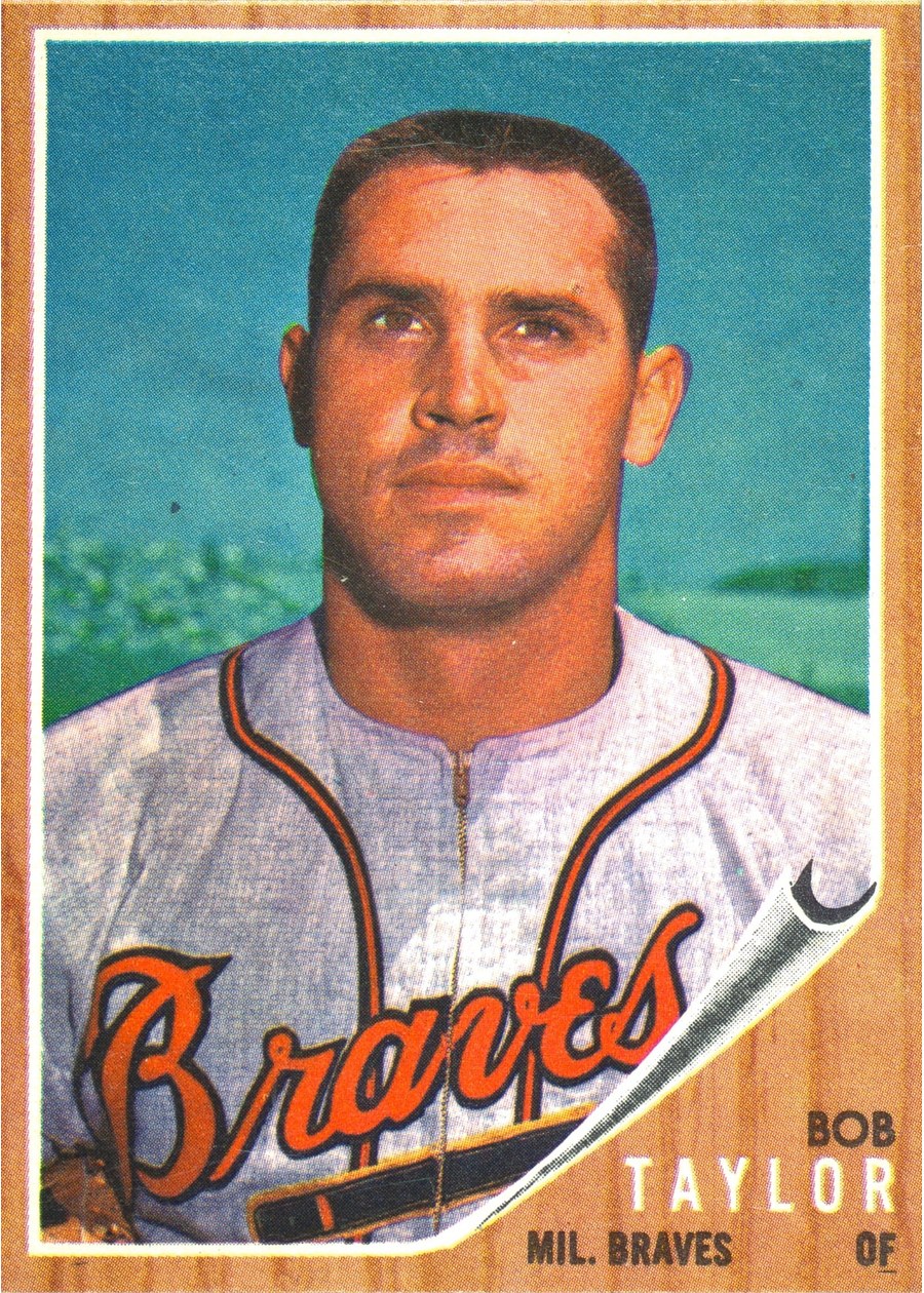 1962 Topps #406 Bob Taylor, Milwaukee Braves