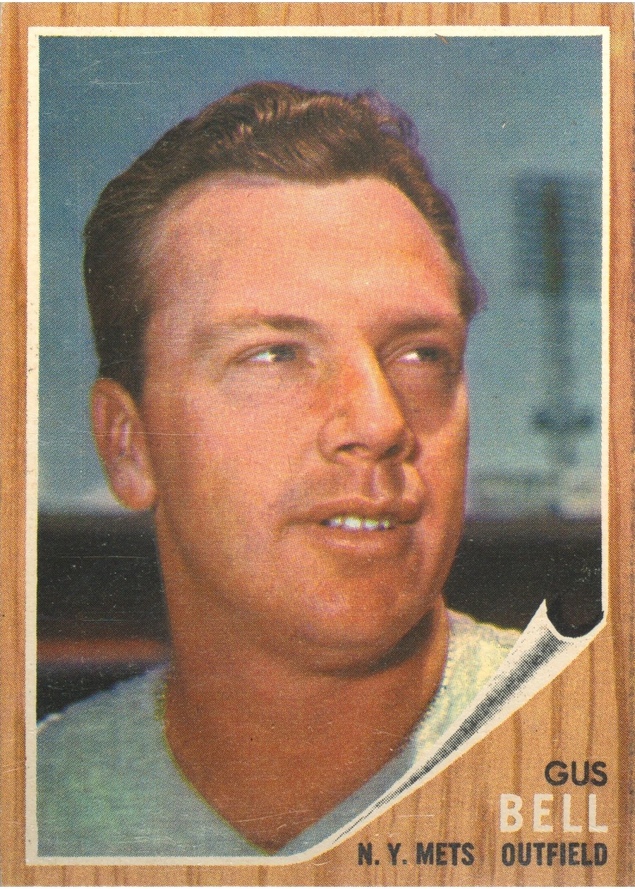 1962 Topps #408 Gus Bell, New York Mets