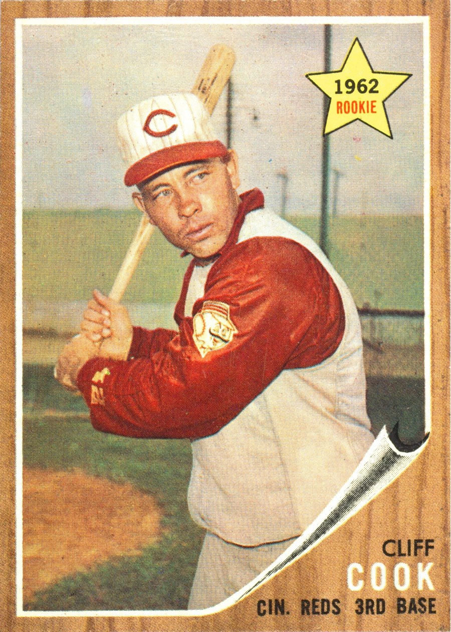 1962 Topps #41 Cliff Cook, Cincinnati Reds