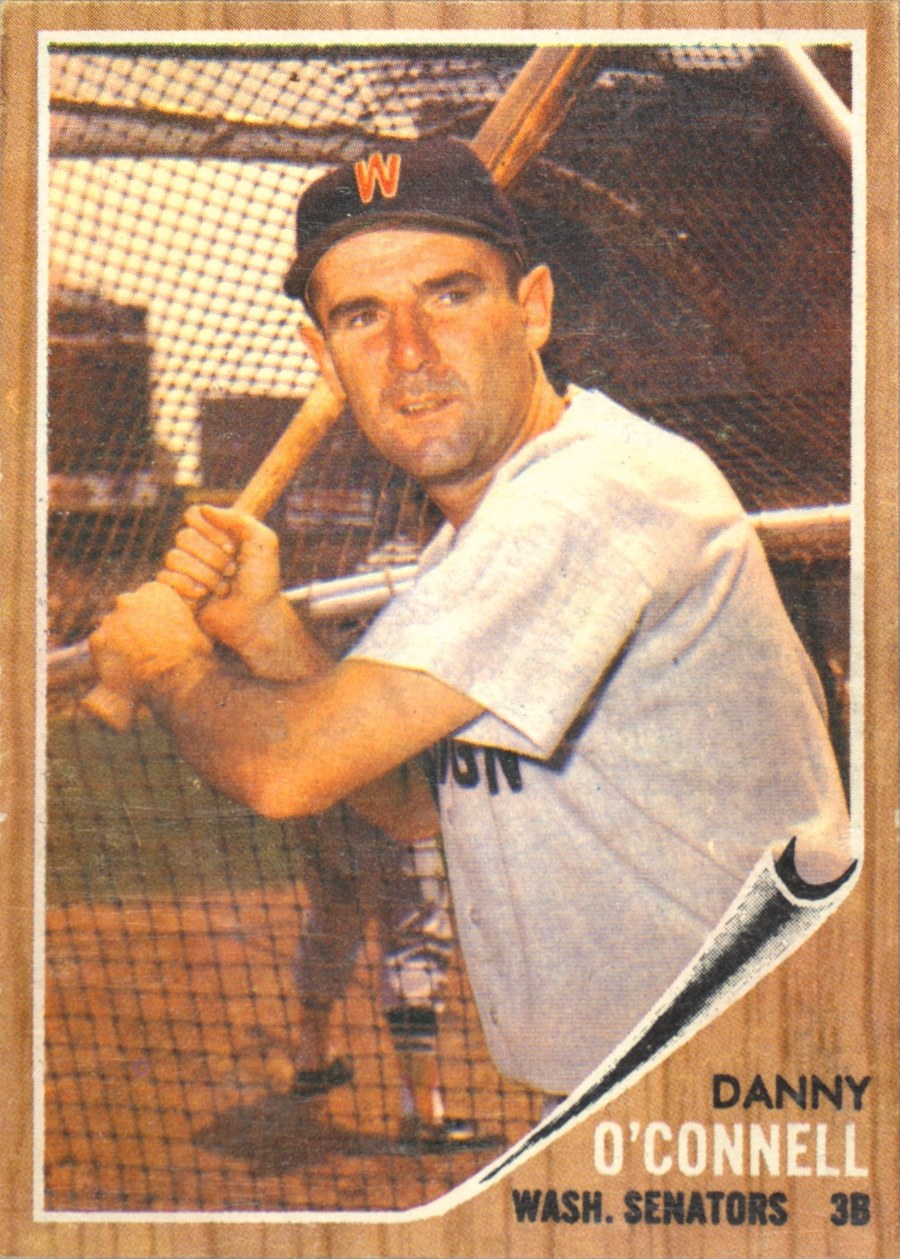 1962 Topps #411 Danny O'Connell, Washington Senators