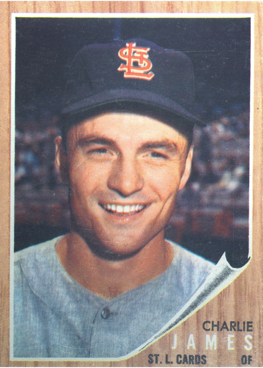 1962 Topps #412 Charlie James, St. Louis Cardinals
