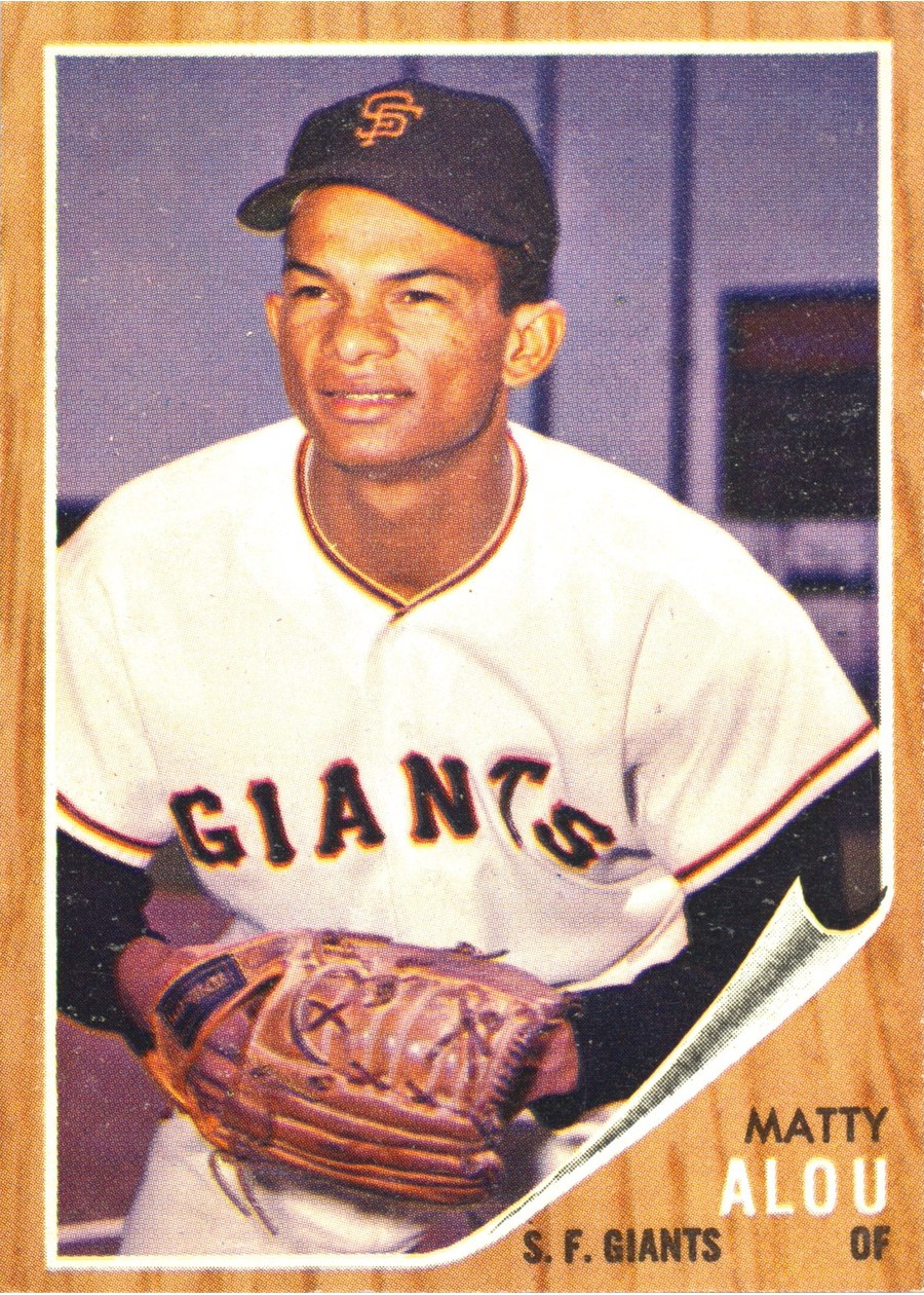 1962 Topps #413 Matty Alou, San Francisco Giants