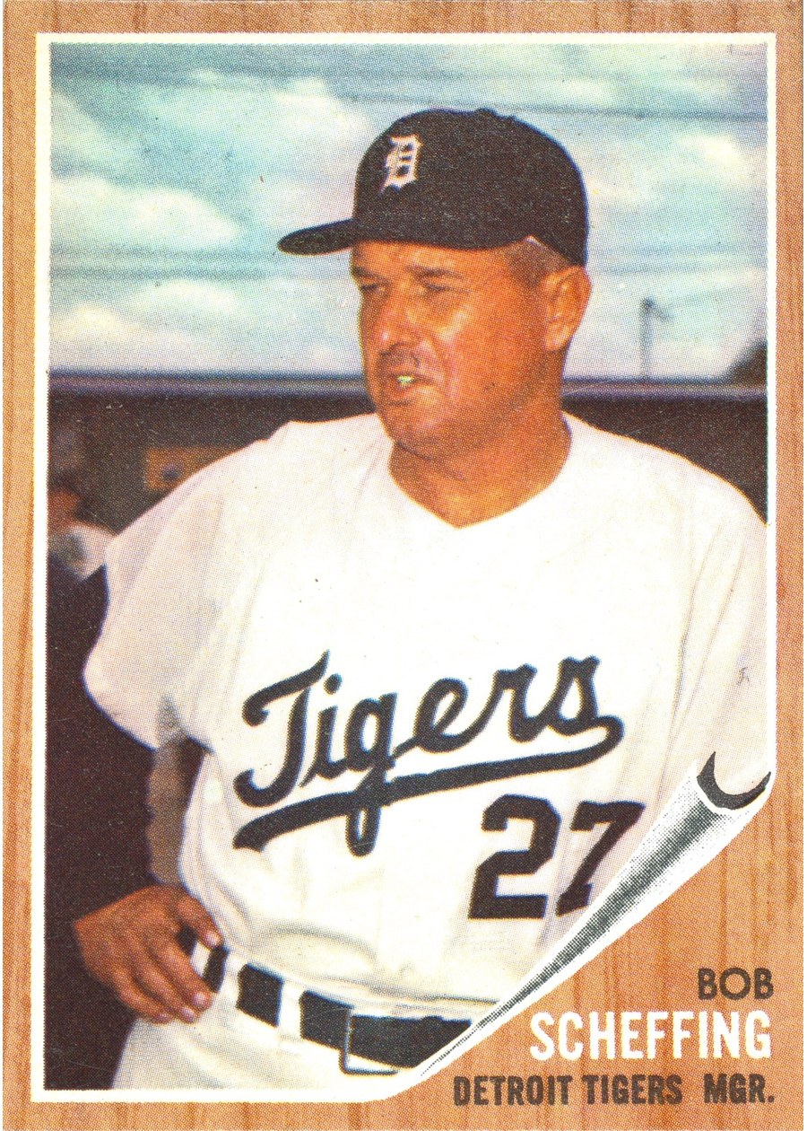 1962 Topps #416 Bob Scheffing, Detroit Tigers