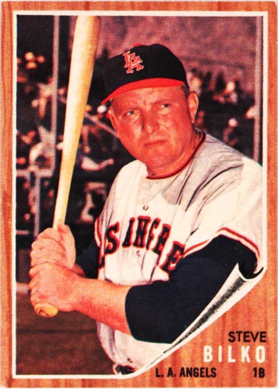 1962 Topps #422 Steve Bilko, Los Angeles Angels