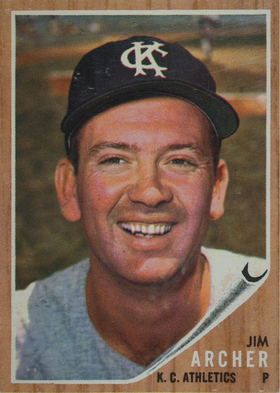 1962 Topps #433 Jim Archer, Kansas City Athletics
