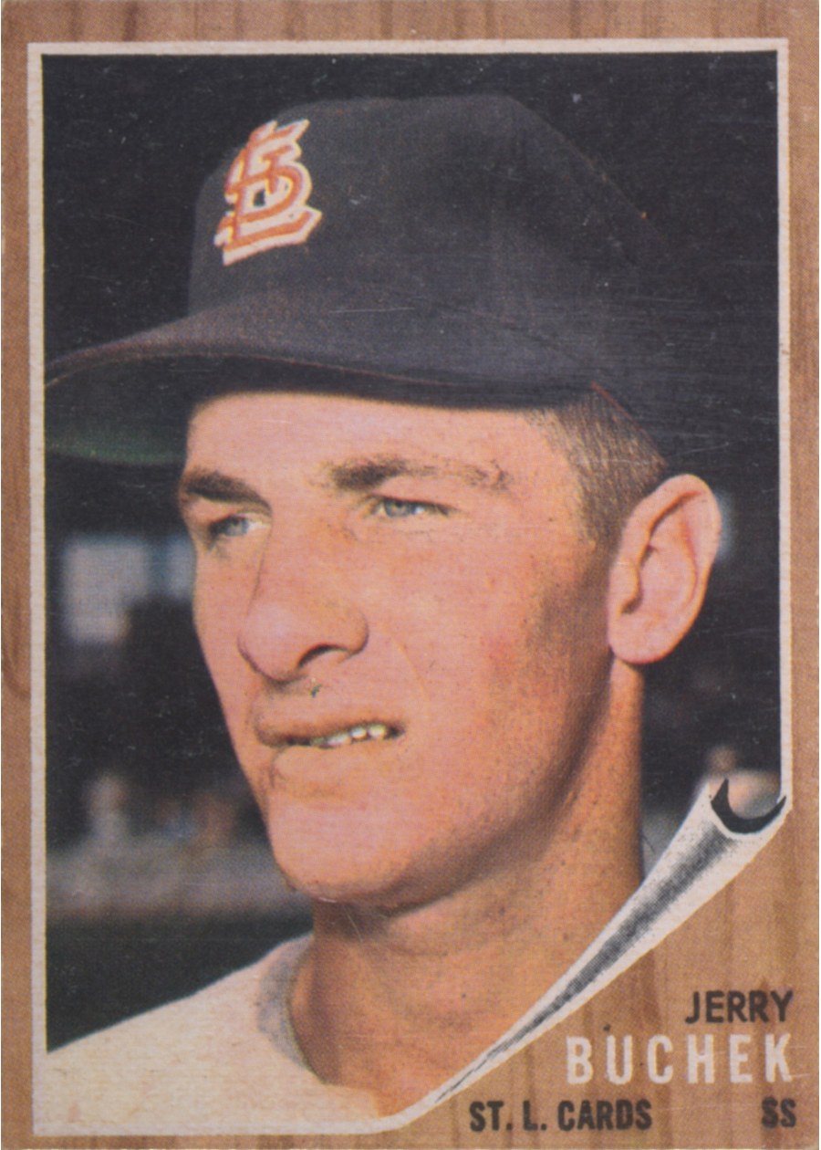 1962 Topps #439 Jerry Buchek, St. Louis Cardinals