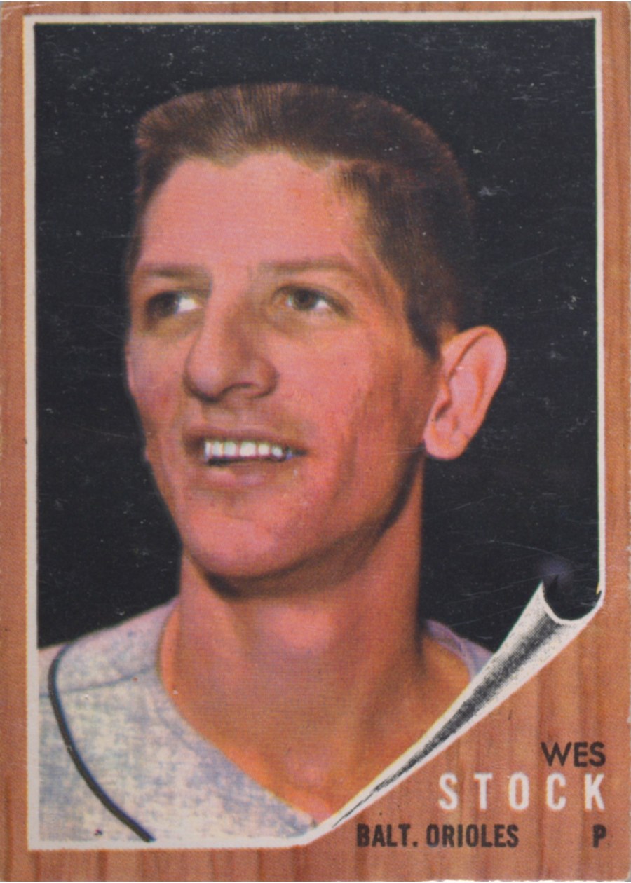 1962 Topps #442 Wes Stock, Baltimore Orioles