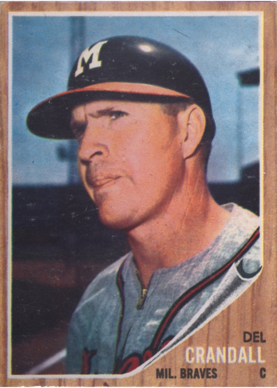 1962 Topps #443 Del Crandall, Milwaukee Braves