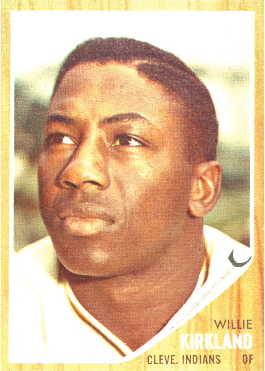 1962 Topps #447 Willie Kirkland, Cleveland Indians